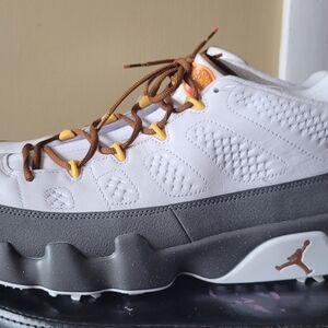 Jordan Men's White and Gray Sneakers